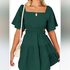 New Emerald Green Summer Dress